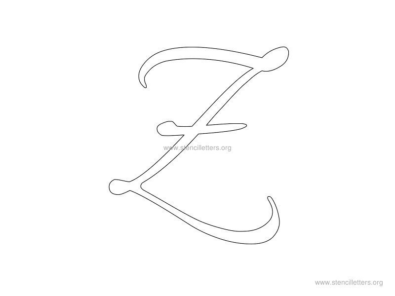 cursive wall stencil letter z cursive wall stencil letter z