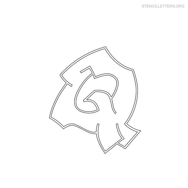 Stencil Letter Graffiti Q Stencil Letter Graffiti Q