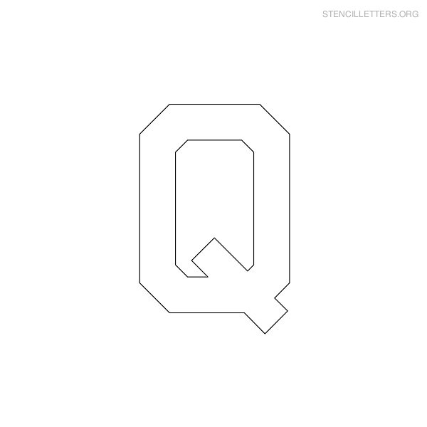 Stencil Letter Military Q Stencil Letter Military Q