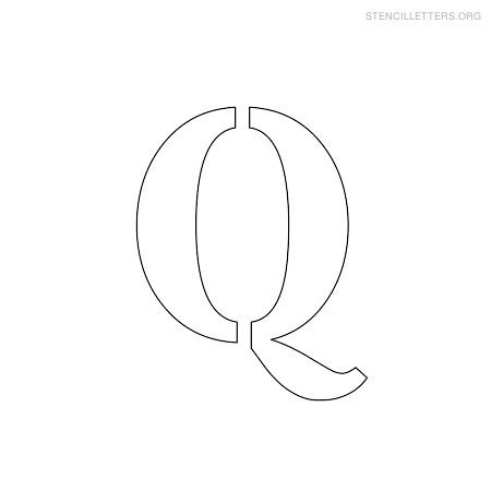 Stencil Letter Small Q Stencil Letter Small Q