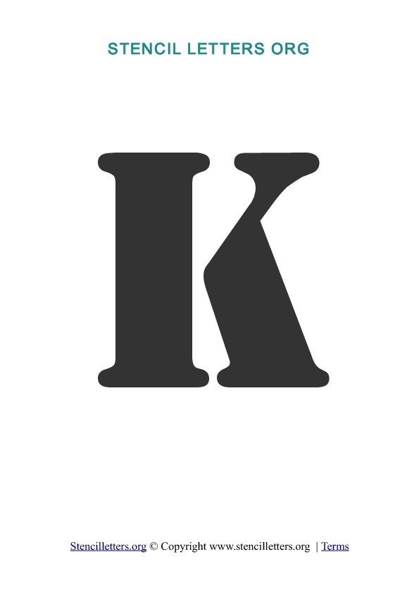 PDF Stencil Template K