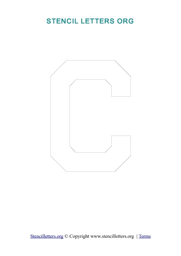 PDF Stencil Template Outline C