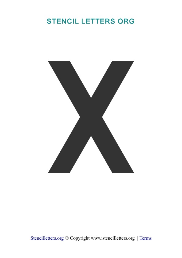 PDF Stencil Template X