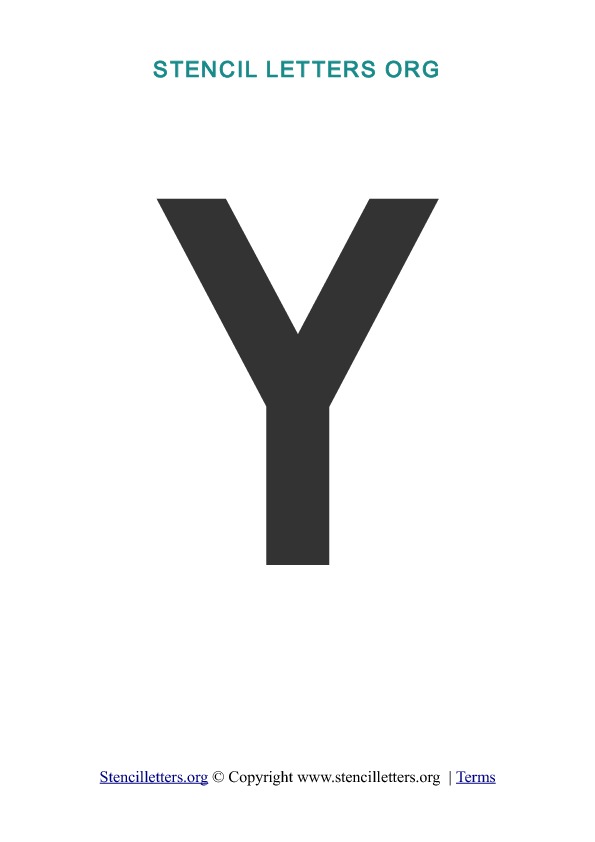 PDF Stencil Template Y