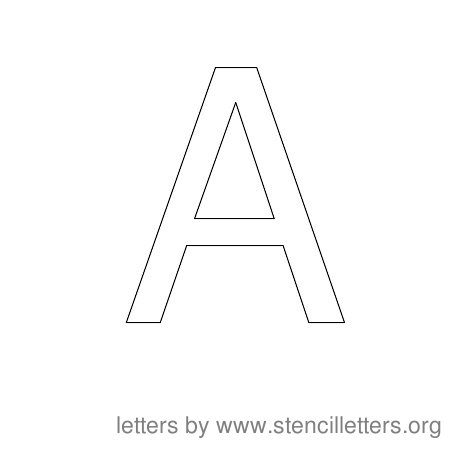 Stencil Letters to Print Alphabet A Stencil Letters to Print Alphabet A