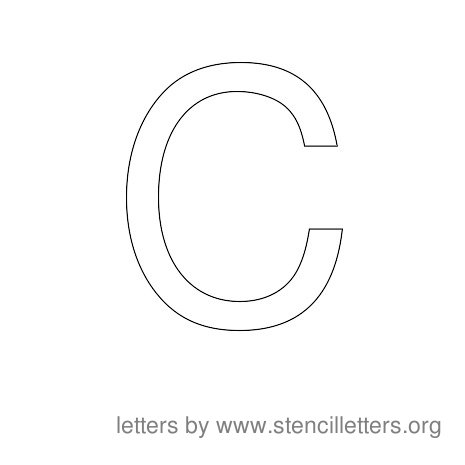 Stencil Letters to Print Alphabet C Stencil Letters to Print Alphabet C
