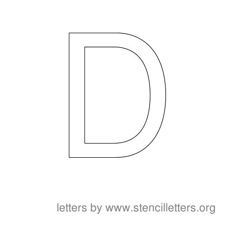 Stencil Letters to Print Alphabet D Stencil Letters to Print Alphabet D