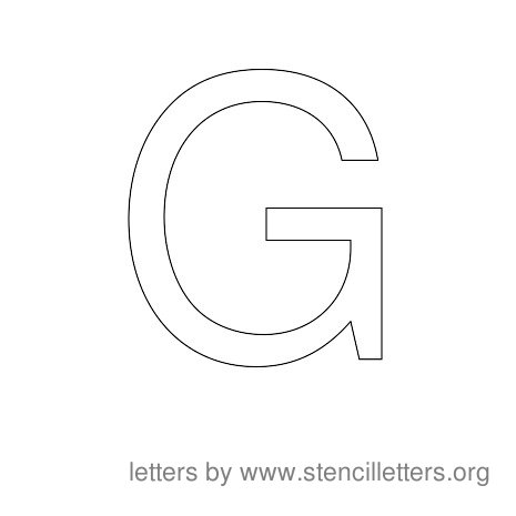 Stencil Letters to Print Alphabet G Stencil Letters to Print Alphabet G