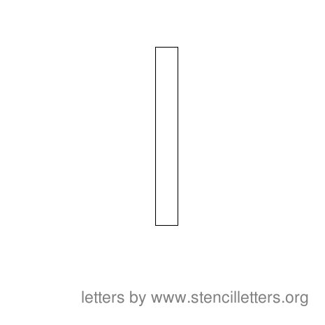 Stencil Letters to Print Alphabet I Stencil Letters to Print Alphabet I