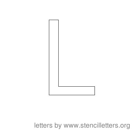 Stencil Letters to Print Alphabet L Stencil Letters to Print Alphabet L