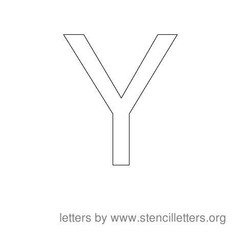 Stencil Letters to Print Alphabet Y Stencil Letters to Print Alphabet Y