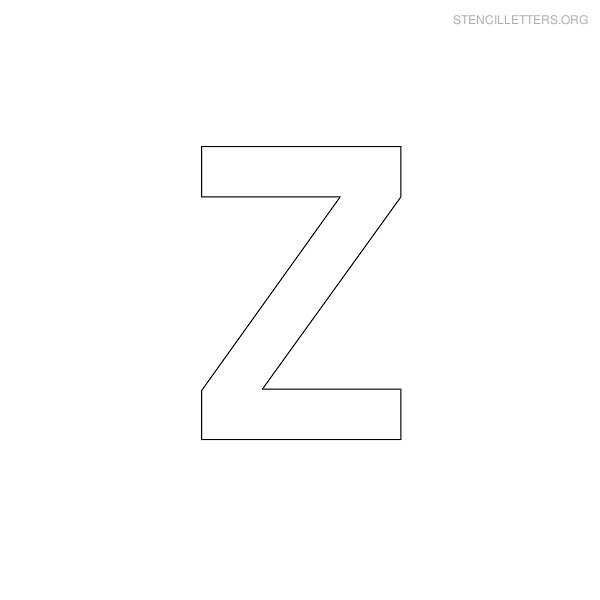 Stencil Letter Military Z Stencil Letter Military Z
